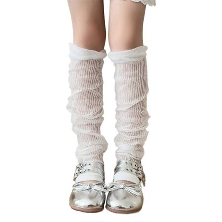 Staplingsbara strumpor JK Kids Pile Up Socks Personlighet Andningsbara tunna flickstrumpor Ärm Kvinnliga knäbenskydd