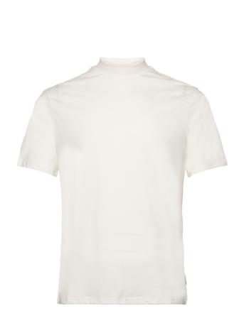 Onsotis Reg Mock Neck Tee Vd Tops T-shirts Short-sleeved White ONLY & SONS