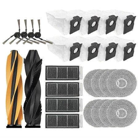 För L40S Pro Ultra / X50 Ultra / L50 Pro Ultra Del Huvudsida Borstfilter Moppduk Dammpåsar Tillbehör