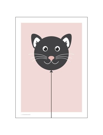 Poster & Frame Balloon Animals Cat - Multi/patterned - 50X70CM