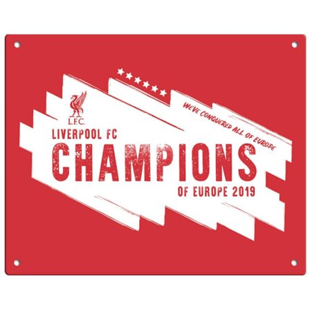 Liverpool Kyltti Metalli Champions Of Europe