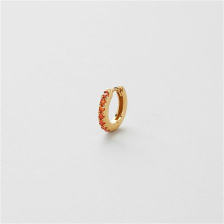 Orange Single Creole - 18K VERGOLDETES STERLINGSILBER