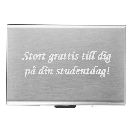 Studentdagen - korthållare med gravyr