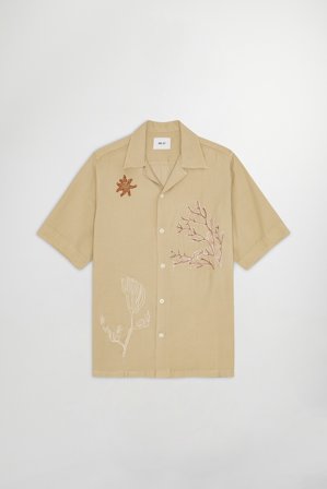 NN.07 Julio 5027 Shirt Male Khaki LENZING ECOVERO Viscose