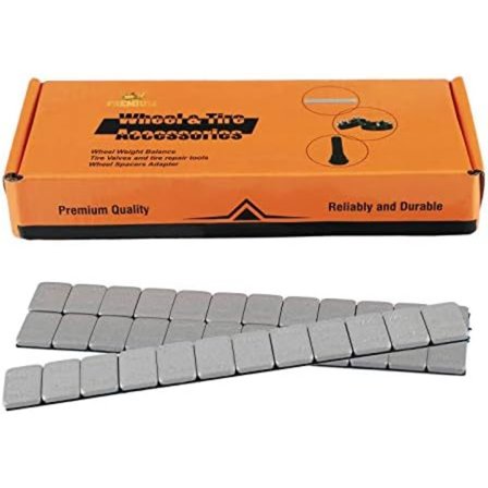 EZISOE 1/4 Oz svart självhäftande hjulvikter, bilar, lastbilar, stadsjeepar, motorcyklar, lågprofil (72 Oz-pack)