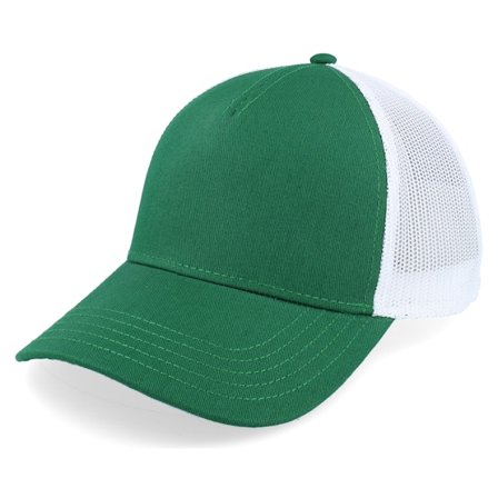 American Needle - Grønn trucker Caps - Blank Brush Twill Valin White/Emerald Trucker @ Hatstore