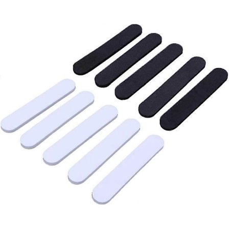 Eva Skum Hatt Størrelses Tape Svettebånd Hatt Beskytter Hatt Størrelses Klistremerke Sy Lim Feste Tape (Svart + Hvit 20 Stykker)