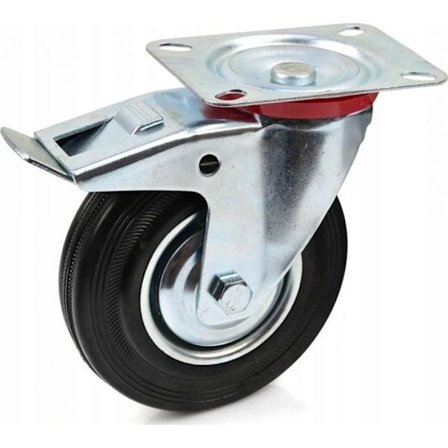 Hjul - roulette Geko Svängbara hjul med broms 125 mm (25)