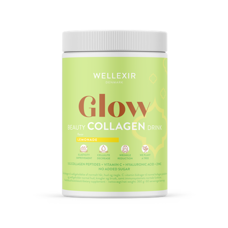 Wellexir Glow Beauty Kollagen Dryck Lemonad 360 g