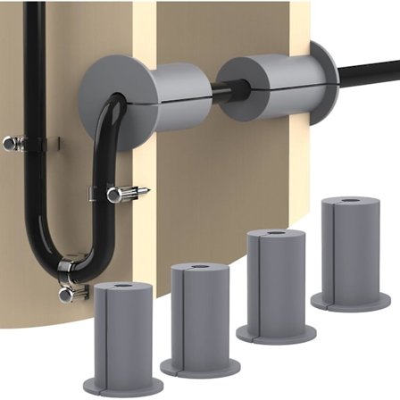 Starlink-kaapelin reitityssarja 1" seinäreiälle, kaapelin reitityssarja Starlinkille, Starlink-läpivienti, Starlink-kaapelin läpivientikumi