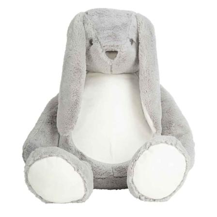 Mumbles Zippie Bunny Plyschleksak One Size Grå/vit
