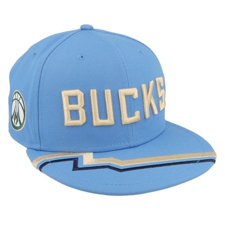 New Era - NBA Blå snapback Keps - Milwaukee Bucks NBA24 City Edition 9FIFTY Snapback @ Hatstore
