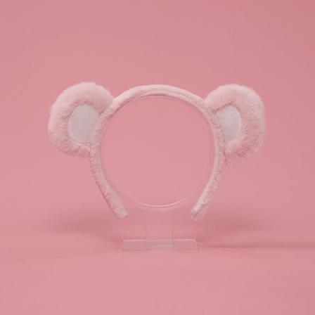 Søte bjørneører pannebånd, nydelig hodeplagg, ansiktsvask hårbøyler, sminkepannbånd, hårtilbehør for jenter, rosa