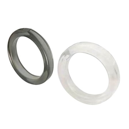 2x Akryl Söta Ringar Set Färgglada Ringar Transparenta Staplingsringar Estetisk null - B