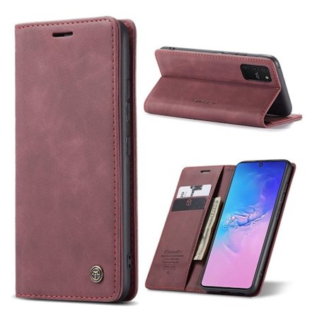 CaseMe Samsung Galaxy S10 Lite Vintage Etui - Rødvin