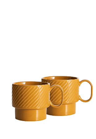 Sagaform Coffee & More Temugg 2-Pack Kök matlagning Gul 14x10x9cm 50cl