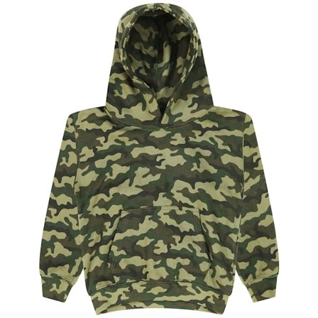 AWDis Barn/Barn Camo Hoodie 3-4 År Grön Camo