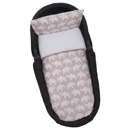 Elefant ECO, Pussilakanasetti Vaunuun/kehtoon, Pinkki - Rätt Start