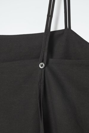 COS Women's Tuta Corta Con Scollo Quadrato in Nero