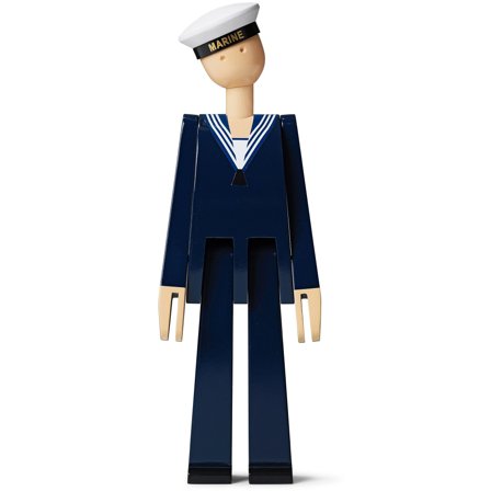 Kay bojesen Marinesoldat, mørkeblå/hvit' - 'Mørkeblå, hvit