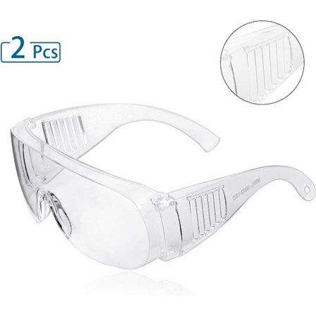 2 stk. sikkerhedsbriller, ZHIKE klare anti-tåge og anti-ridse sikkerhedsbriller til arbejde og sport, mænd, kvinder