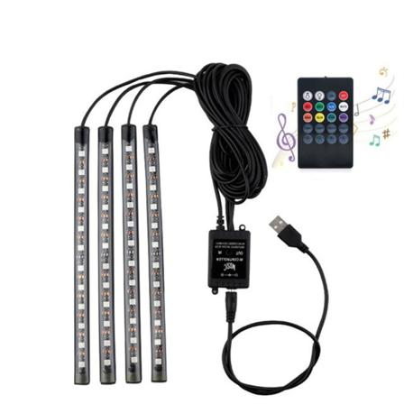 Led-billjusremsor Dash Röststyrning Fjärrkontroll