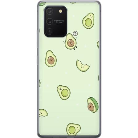 Samsung Galaxy S10 Lite Läpinäkyvä kuori Iloinen Avokado