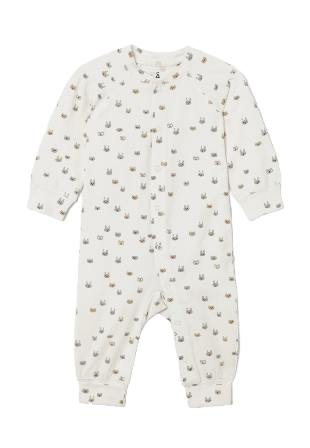 Å KIDS Pyjamas med tryckknappar SALOME Sovplagg Vit 80