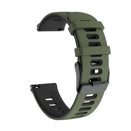 20 22 mm silikonrem for Garmin Venu 3 Band Forerunner 265 255 245 Music Vivoactive 4 Band for Garmin Venu Sq 2 Plus armbånd Army green black