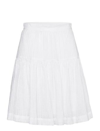 Phine My Skirts Pleated Skirts Hvit Stella Nova*Betinget Tilbud
