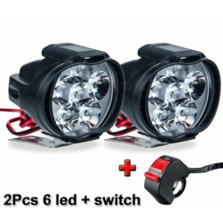 LED Motorsykkel Lykt Ekstra Billys Kjørelys Egnet for Motorsykler Motorsykler Atvs Utvs Scooterbelysning, BR-Vie THSINDE--.pa