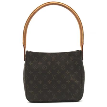 Louis Vuitton Vintage, Brown Canvas Louis Vuitton Looping Bruin, Dames, Maat:ONE Size
