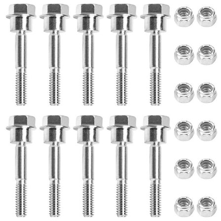 10 stk. 580790401 Snøfreser/Snøfresere Skjærbolter og muttere for , AYP 2-trinns snøfresere