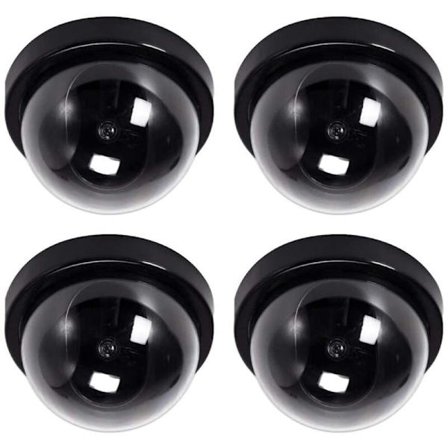 Falsk Kamera Simuleringsvideoövervakning Inomhusövervakning Falsk IR LED Falsk Kupolkamera - 4 st Cisea