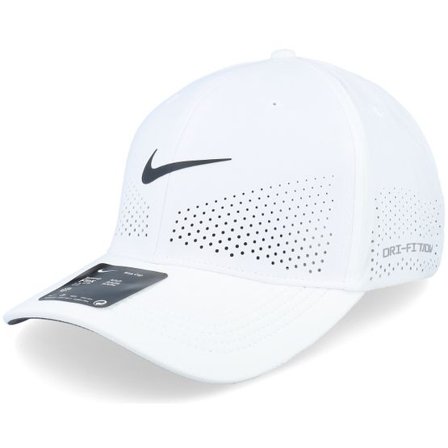 Nike - Vit adjustable Keps - Rise Cap White/Black Flexfit @ Hatstore