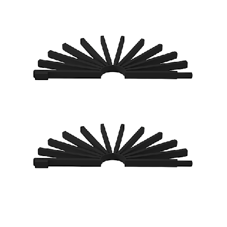 2 stk Sammenleggbar gryteholder Sklisikre grytematte Silikon gryteholder