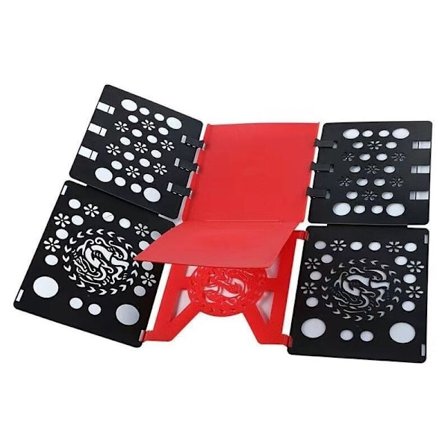 Skjortvikbräda - Klädvikare Tvättvikare Barn Vuxen Kläder Skjorta T-shirt Tröjor 58 x 68 cm (Svart & Röd)