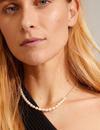 Pilgrim Berthe Pearl Necklace Gold-Plated - Gold - ONE SIZE x 510