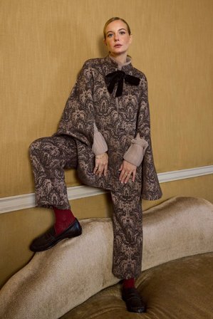 Mafalda Patrício x NA-KD Jaqcuardcapejacka - Lättviktsjackor - Brun - XS / S