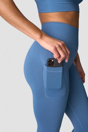Define Seamless Pocket Tights Dusty Steel Blue