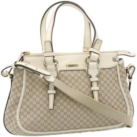 Celine Vintage, Pre-owned Handbag Beige, Dames, Maat:ONE Size,leer