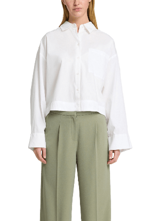 Selected Femme SLFASTHA CROPPED BOXY SHIRT Blusar Dam Vit 38