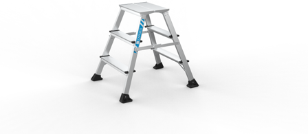 Zarges XLstep P Stegpall smal 2x3 steg, Stegar & ställningar