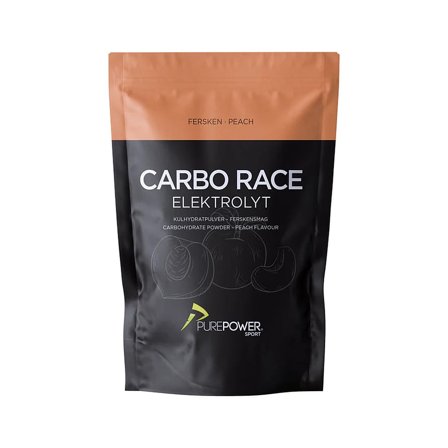 PurePower Carbo Race Electrolyte 1 kg Fersken, Sport & Velvære, Protein & Energi, Elektrolytter