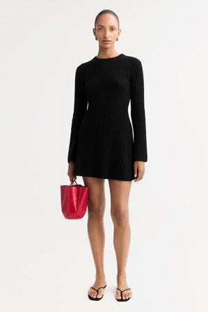 Soft Goat - Mini Dress - Cashmere dress - XL - Black