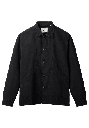Forét BERRY CANVAS OVERSHIRT Kavajer Herr Svart L