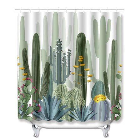 Duschdraperi Badrumsgardiner Med Krokar Mögelresistent Tvättad Vacker