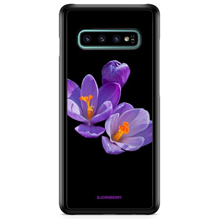 Bjornberry Skal Samsung Galaxy S10 - Lila Blommor