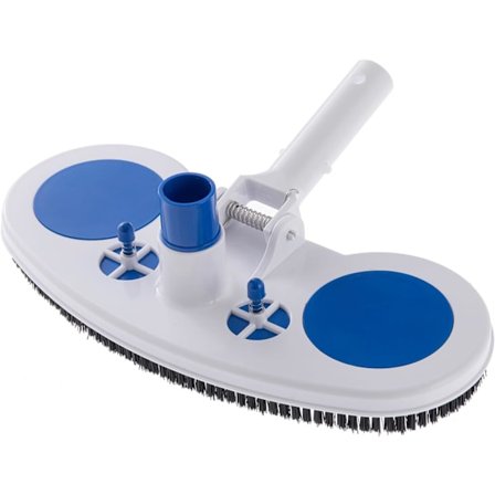 Pool støvsugerhoved til overjordiske og nedgravede pools, manuel pool bladstøvsuger børste med luftventiler