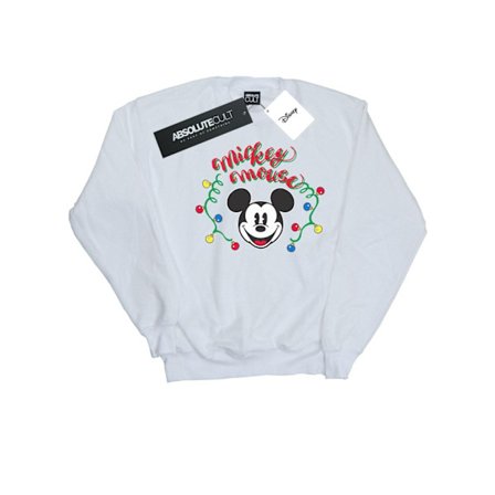 Disney Dam/Damer Mickey Mouse Julgransljus Glödlampor Sweatshirt